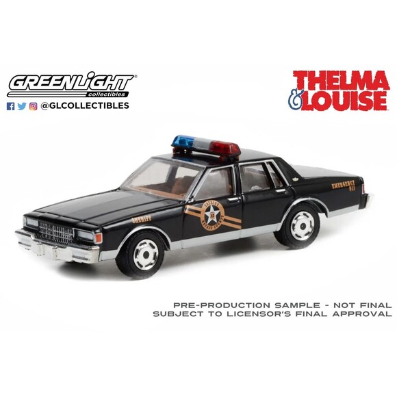 1981 Chevrolet Caprice Thelma & Louise Sheriff Greenlight GREEN MACHINE 1/24 - Picture 4 of 8